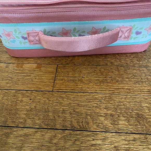 American Girl Bitty Baby Suitcase Zipper Bag Pink 8 x 11 Inch Pink - Picture 2 of 8